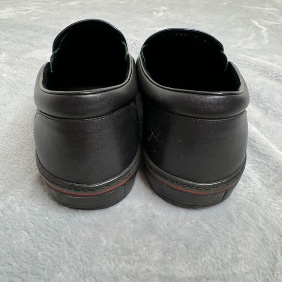 Gucci Sneakers Mens size 9 Black G/9.5 US/43 EUR GG Monogram Embossed Leather - Picture 8 of 10